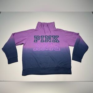 PINK Victoria’s Secret Pullover Sweater Size Med Purple Ombre Cowl Neck